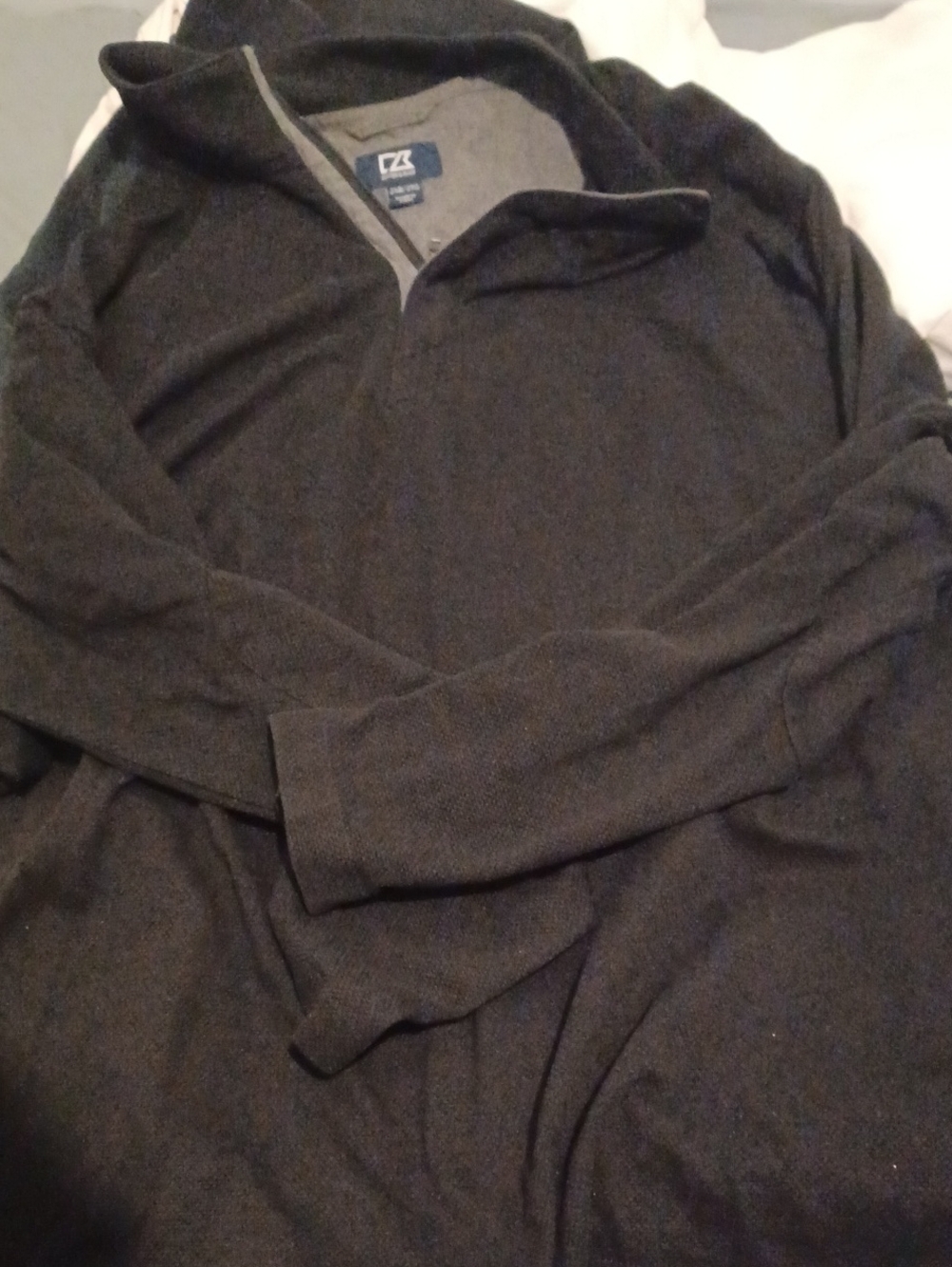 Cutter & Buck Men’s Dark Charcoal Half-Zip Sweater